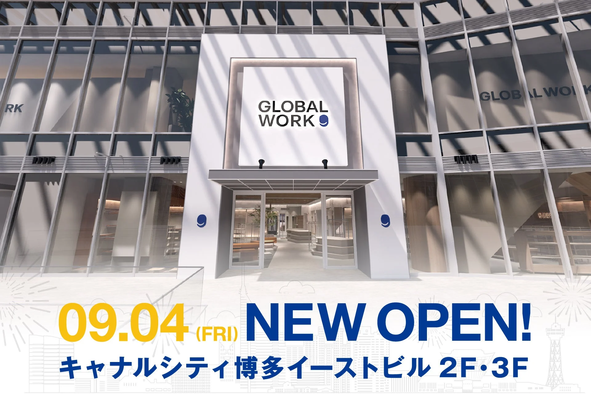 GLOBAL WORK キャナルシティ博多店オープン