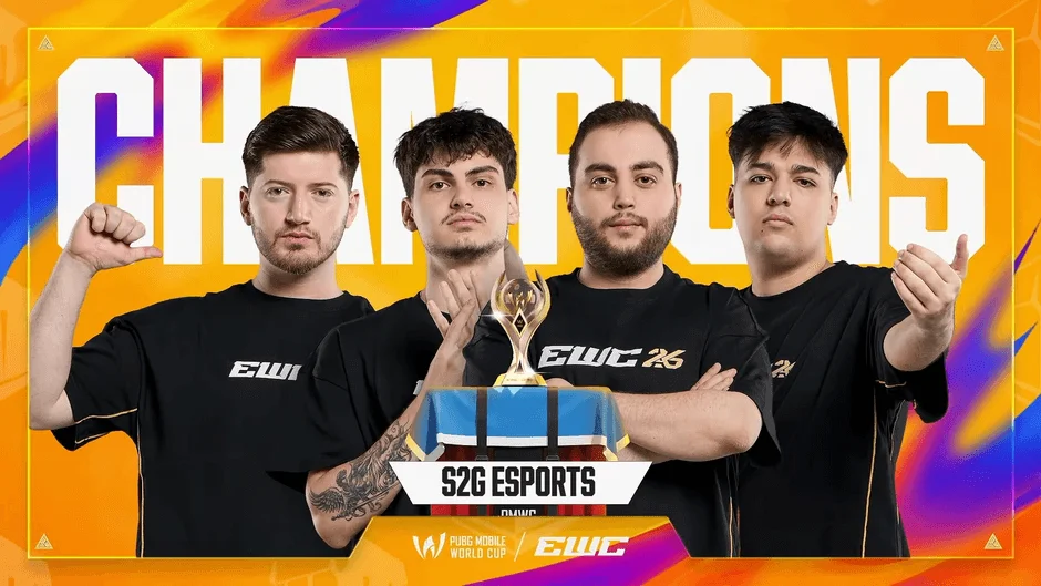 PUBG Mobile World CupのチャンピオンであるS2G Esportsチーム