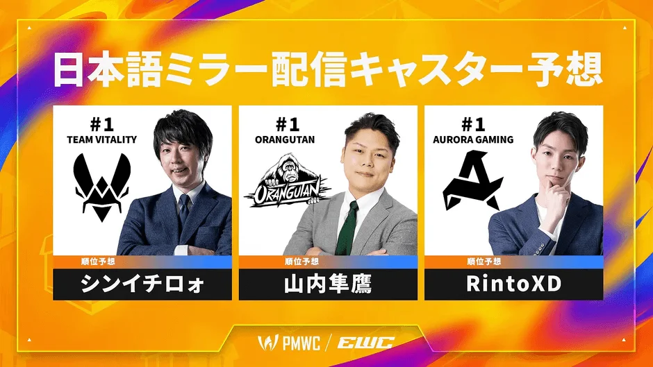 日本語ミラー配信キャスター予想を示す画像