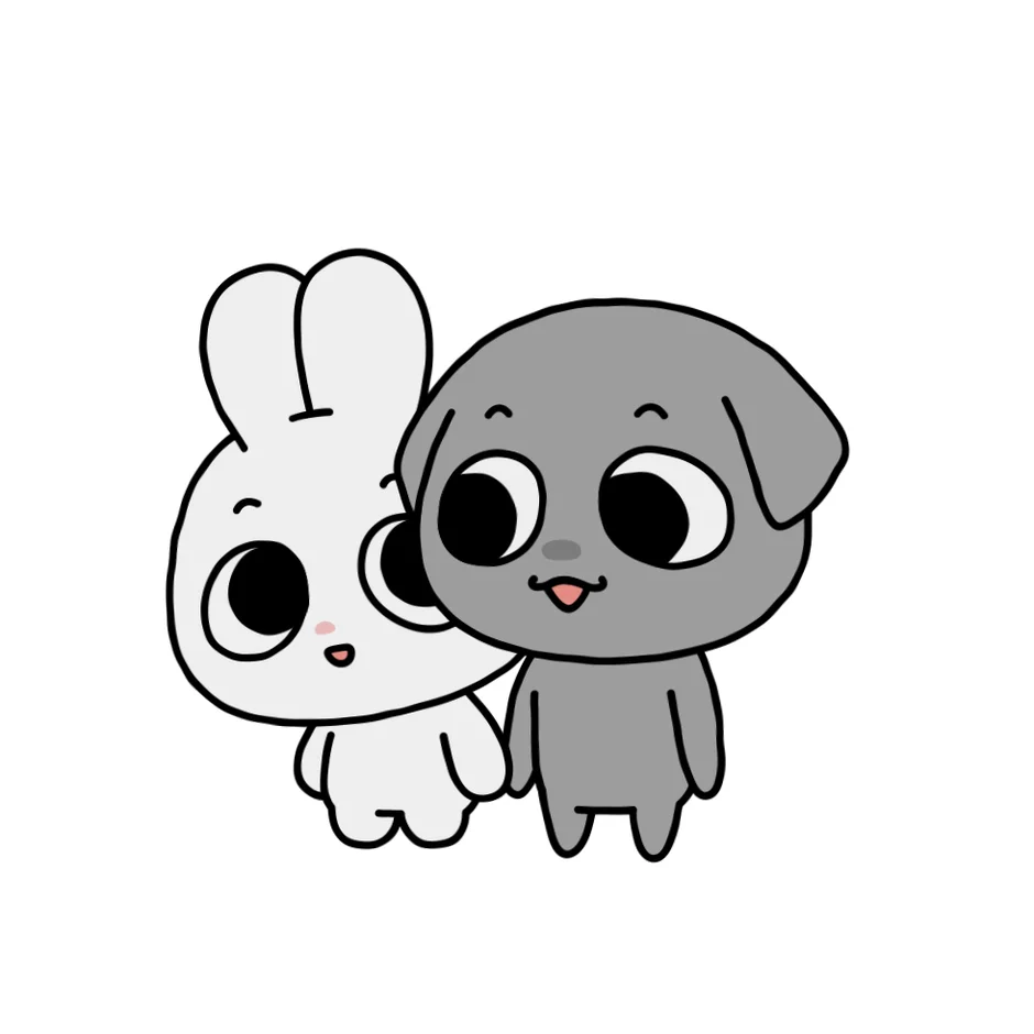 寄り添うカムンとアント