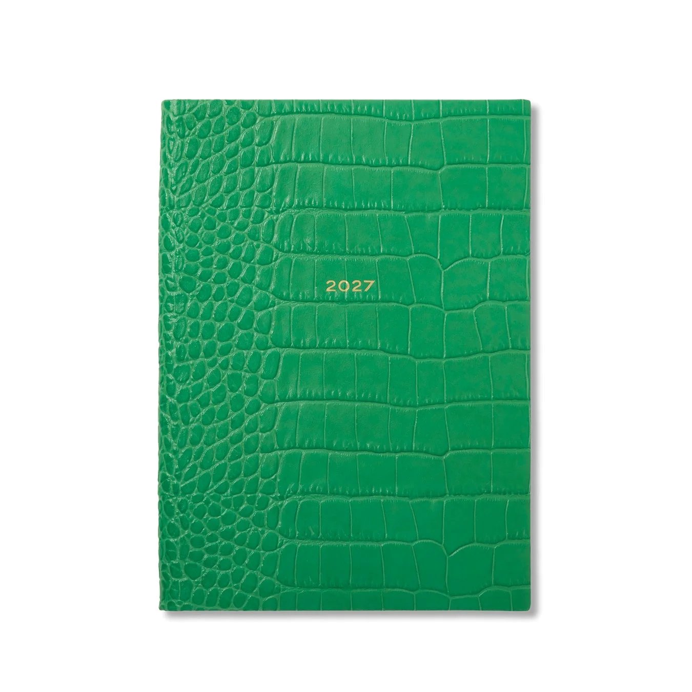 緑のクロコダイル柄SMYTHSON 2027 ダイアリー