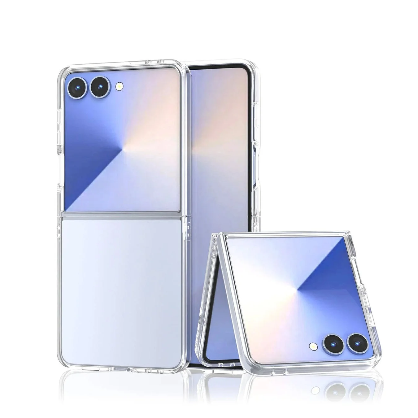 クリアケースを装着したGalaxy Z Flip8