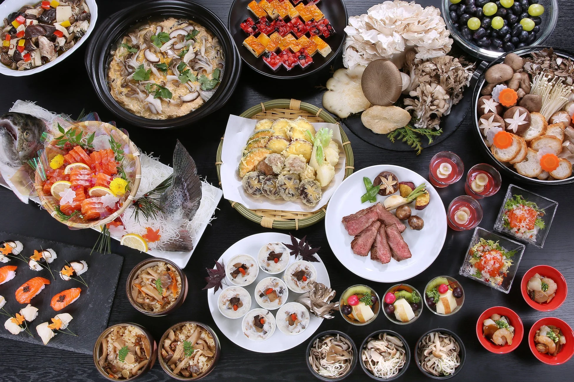 豪華な和食