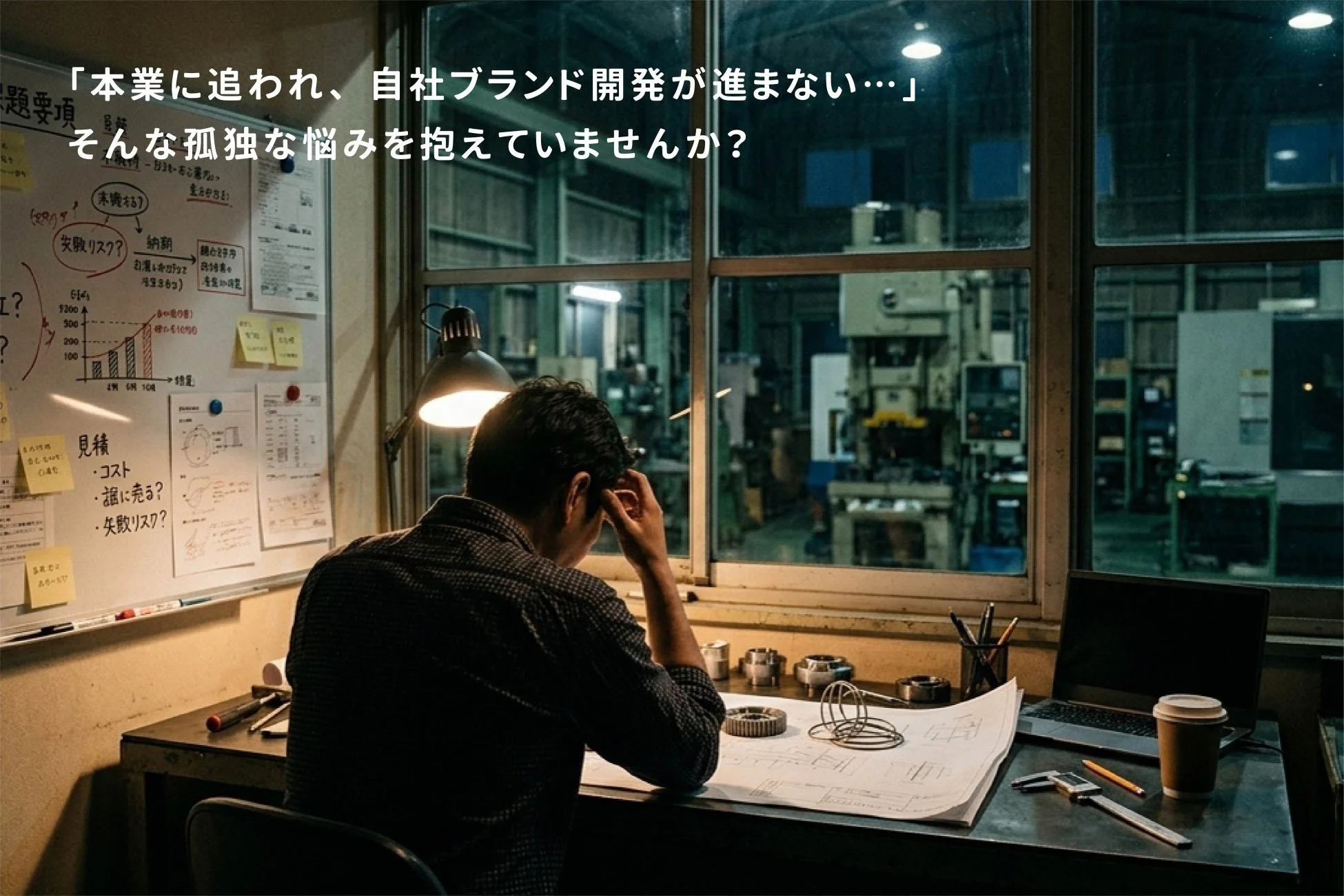 本業に追われ、自社ブランド開発が進まない…