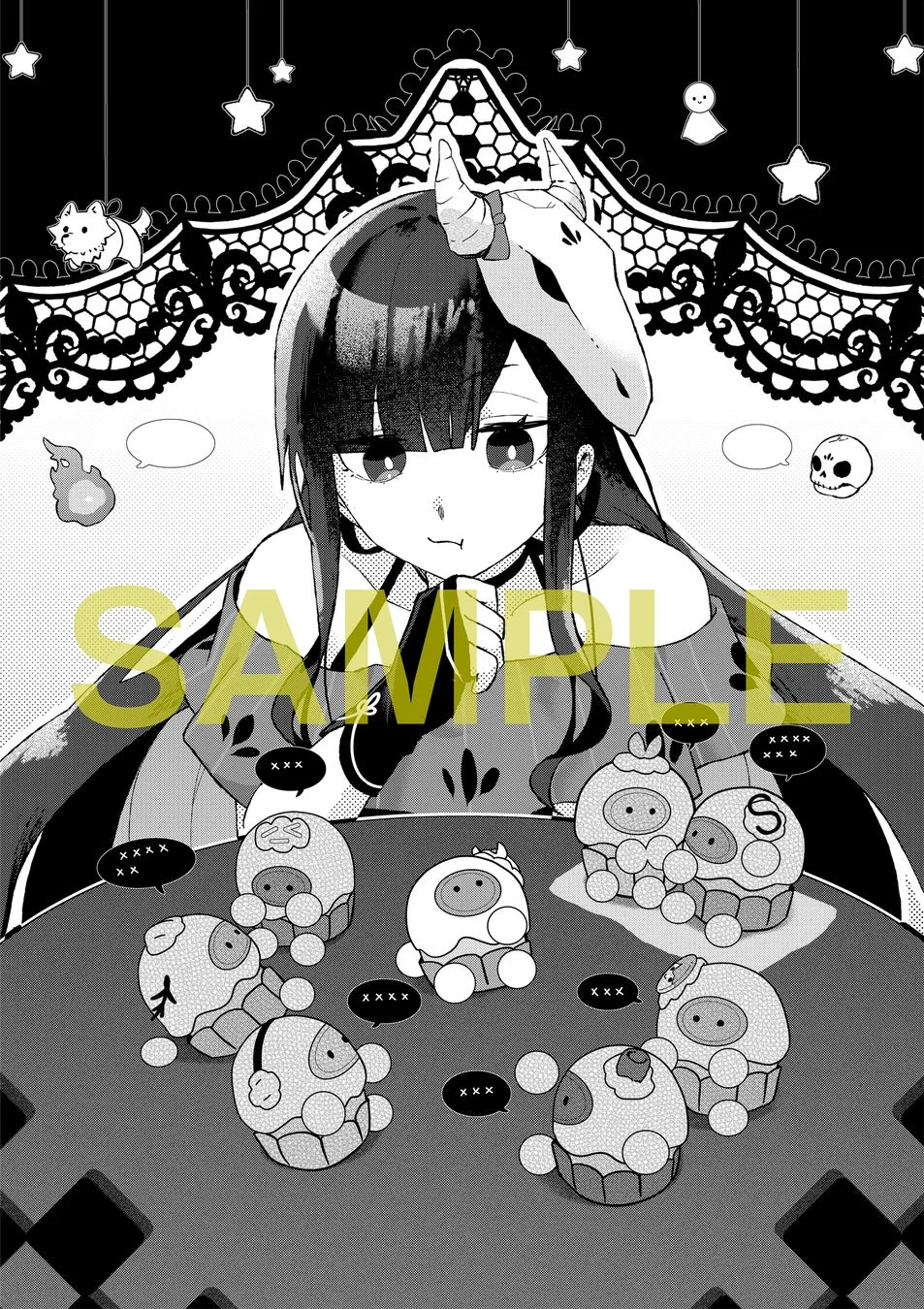 『めめんともりと奇妙なゲーム』イラスト