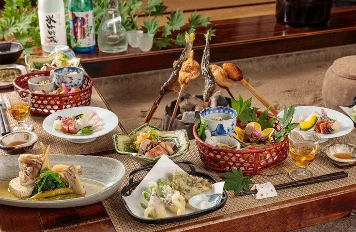 湯元長座の和食会席料理