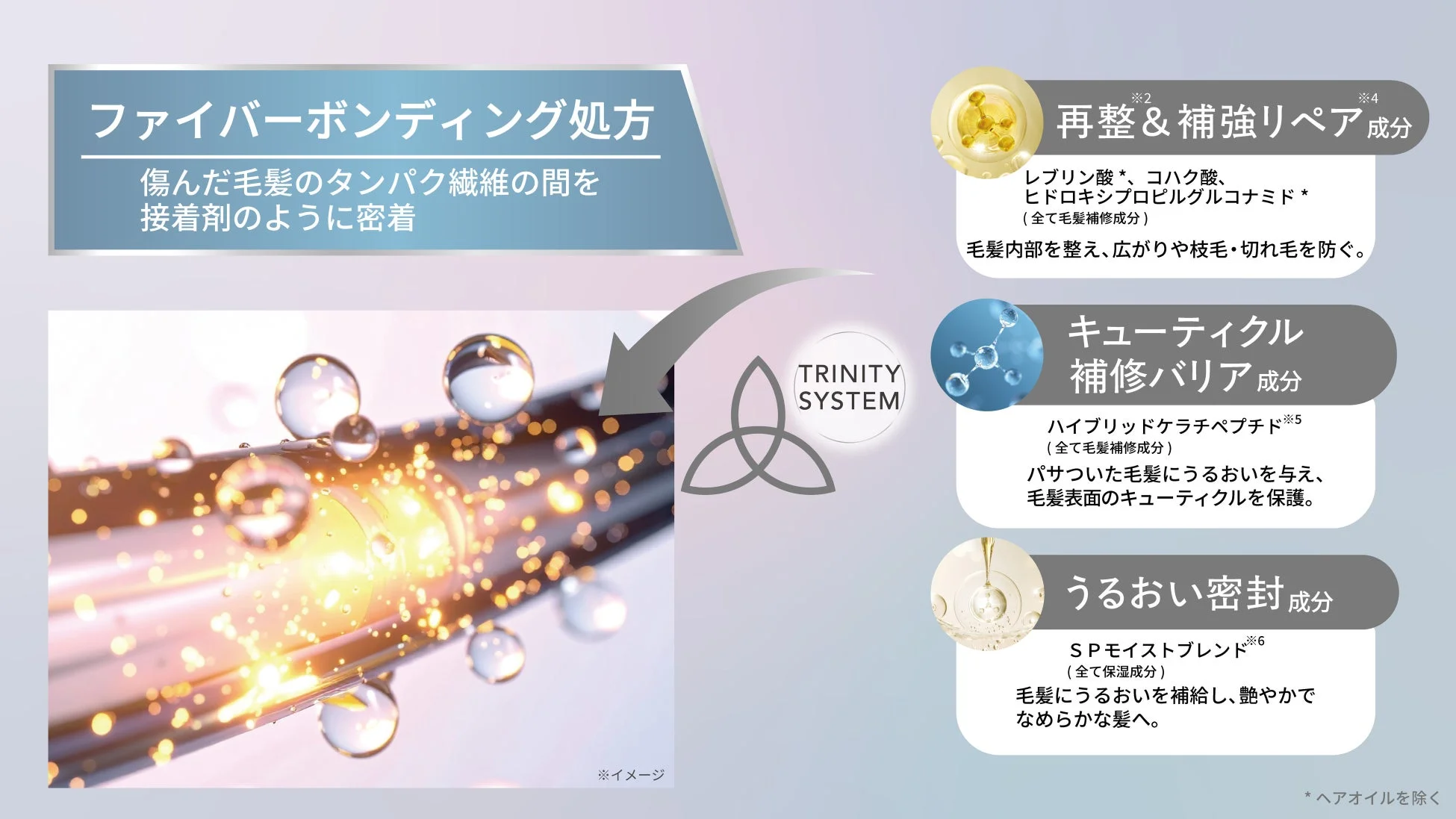 トリプル補修成分の説明