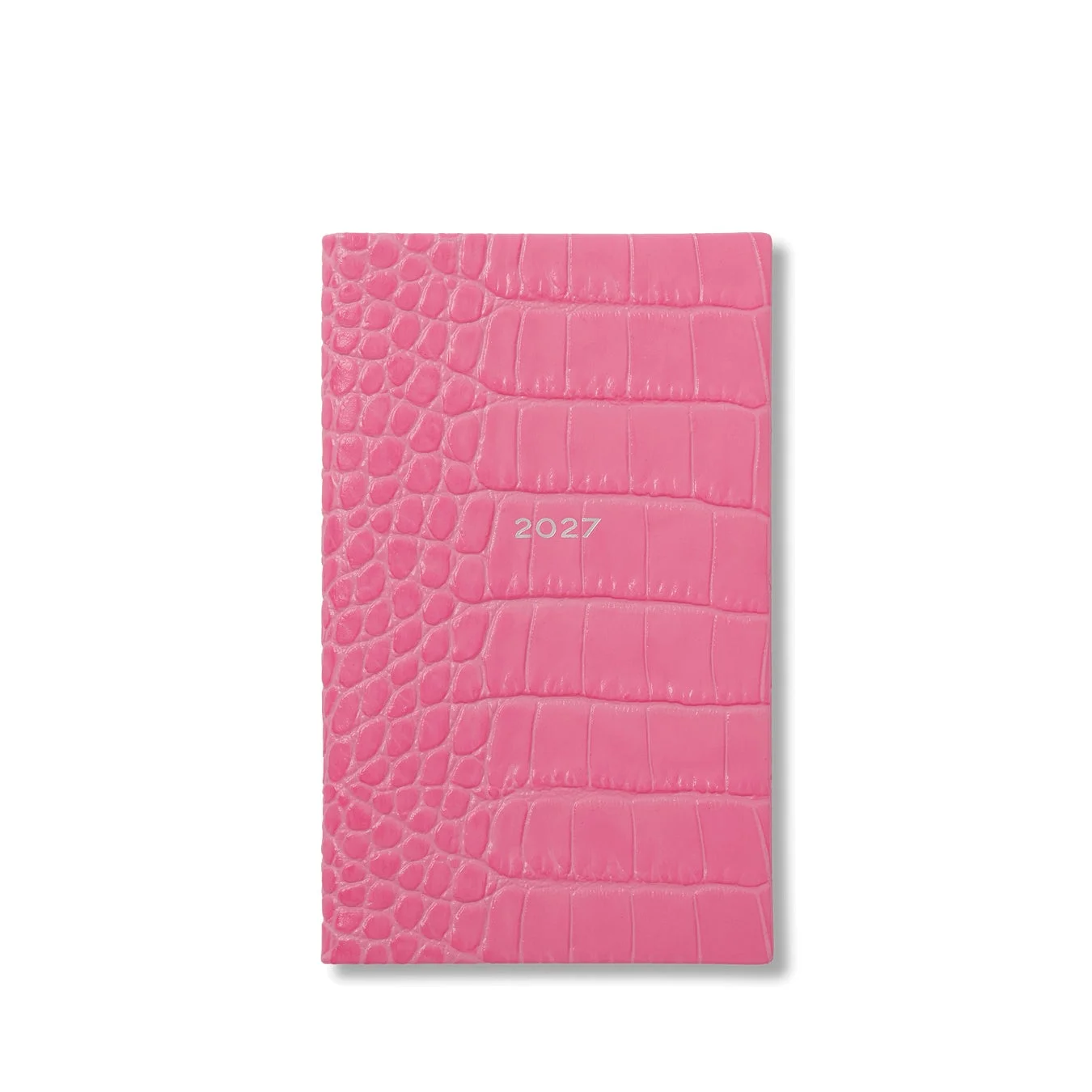 ピンクのクロコダイル柄SMYTHSON 2027 ダイアリー