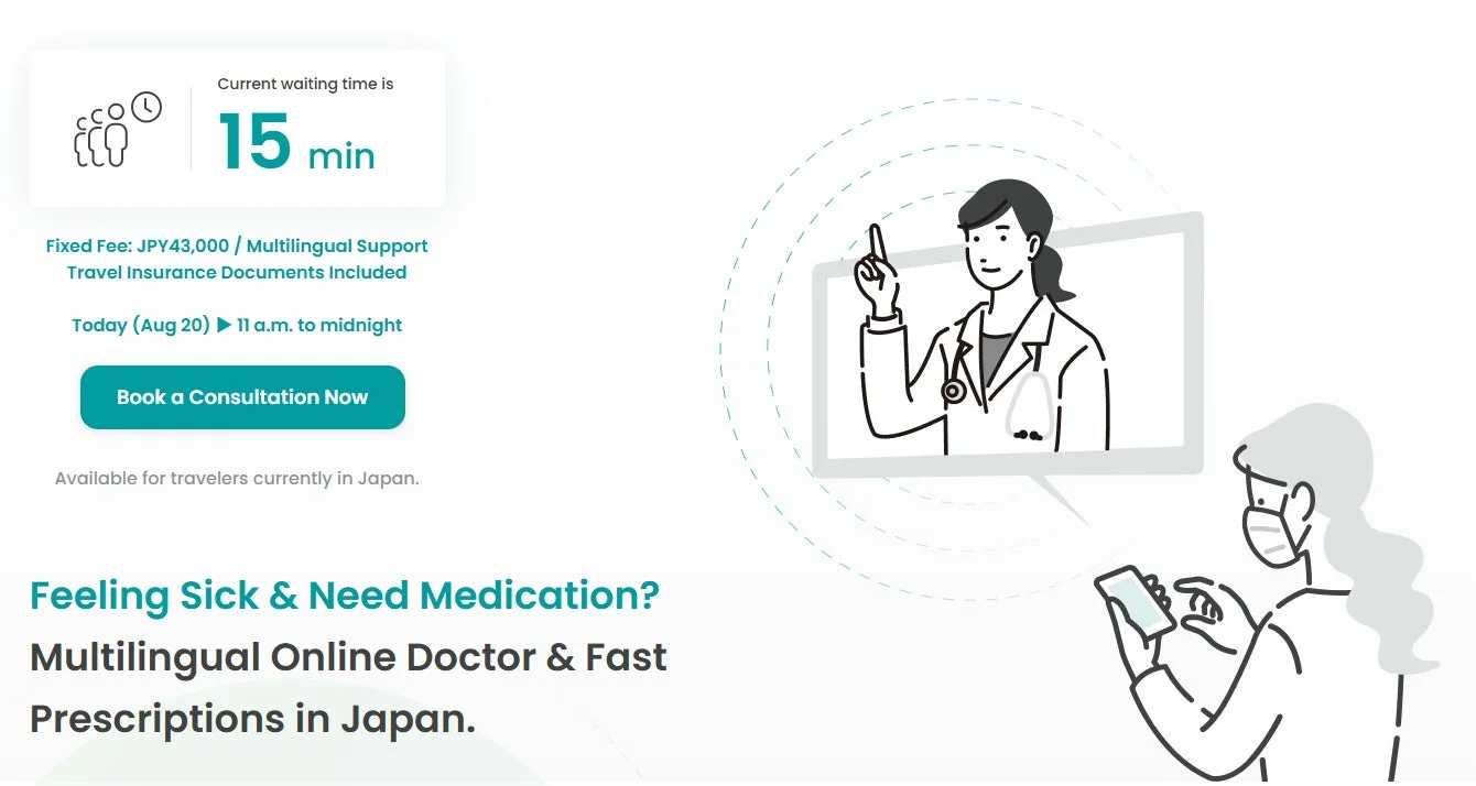 Multilingual Online Doctor & Fast Prescriptions in Japan