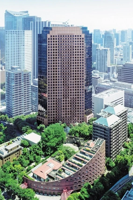 都市景観,高層ビル,建築,緑,都会,建物,オフィス街,東京