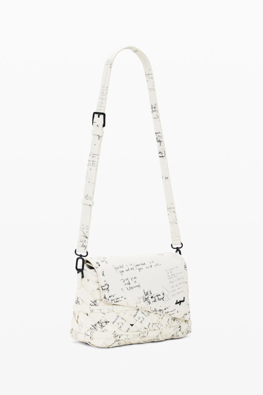Desigual ニュースペーパープリント ショルダーバッグ