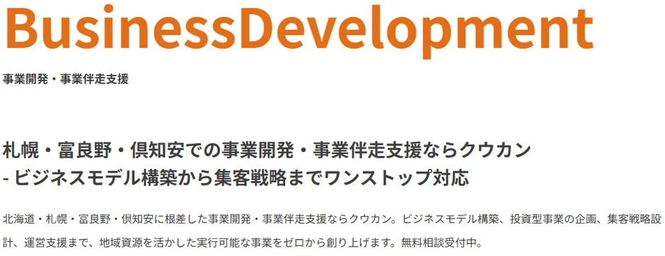 事業開発・事業伴走支援の概念図
