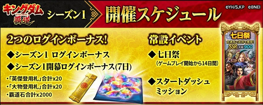 シーズン1イベントスケジュール