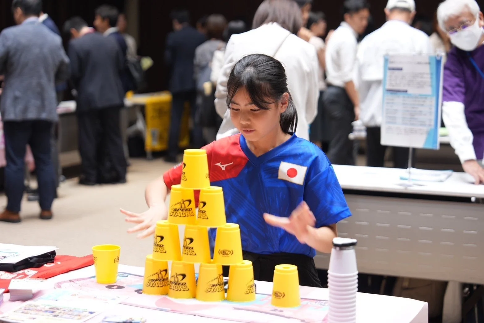 競技中の少女