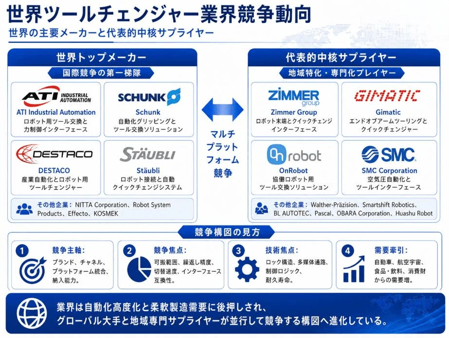 世界ツールチェンジャー業界競争動向