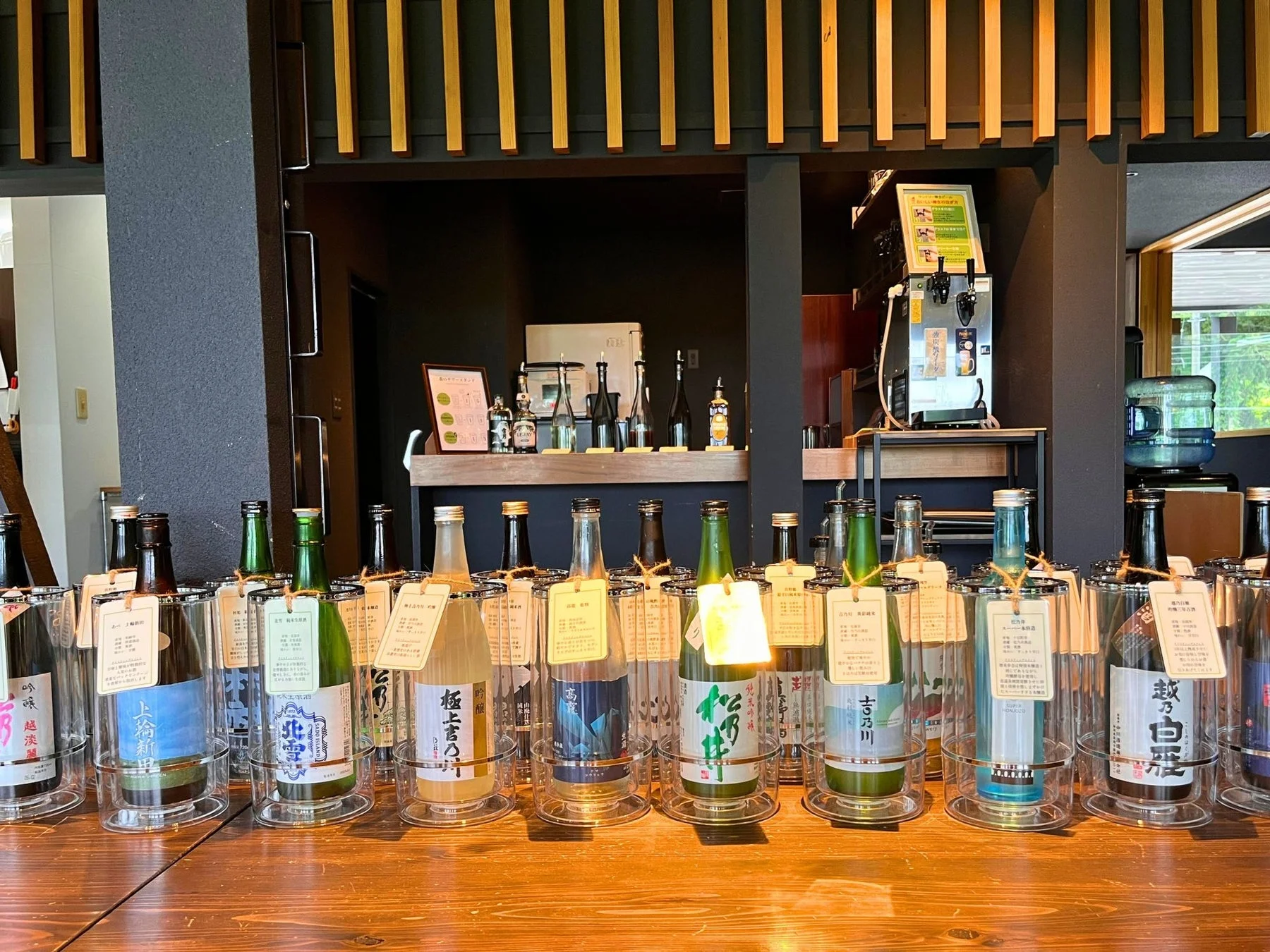 日本酒の飲み比べ