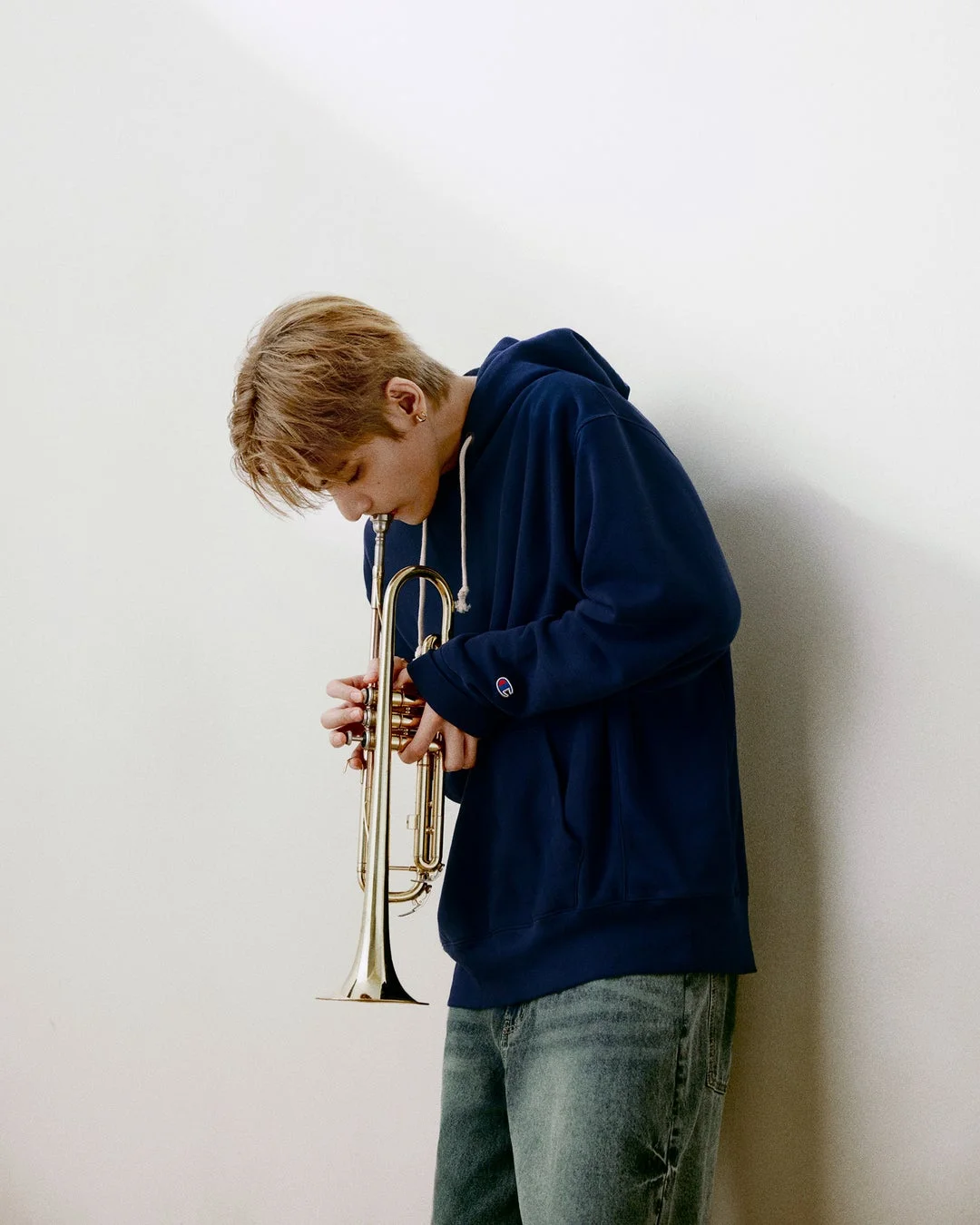 Male with trumpet