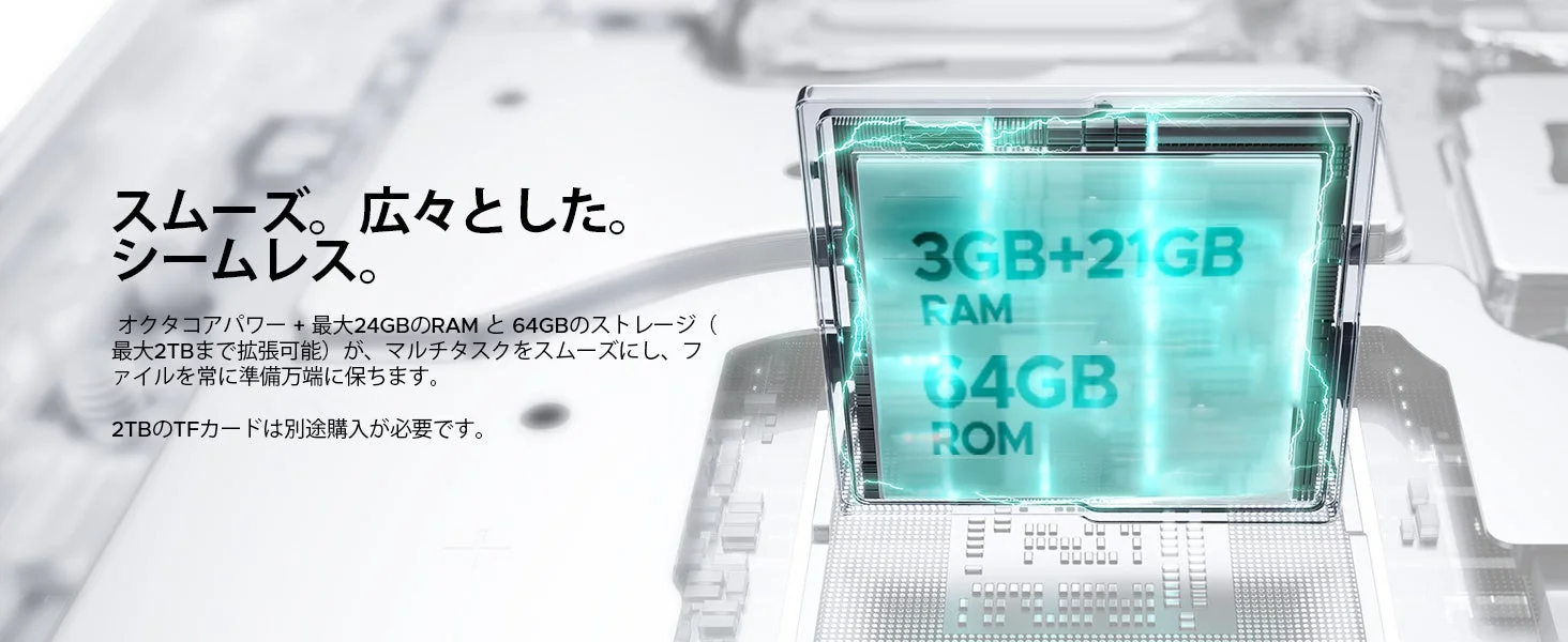 DOOGEE Note56XのRAMとROMの表示