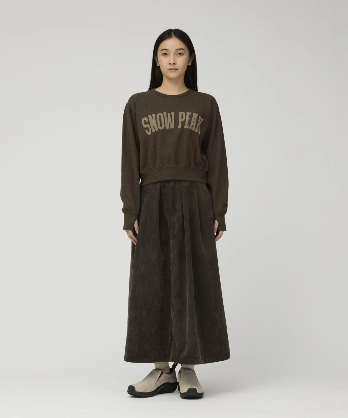 Technical Corduroy Skirt着用イメージ
