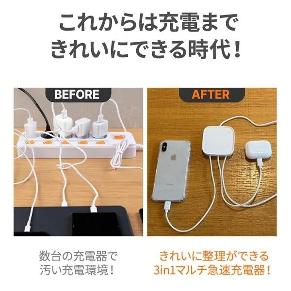 Before/Afterケーブルの散らかり