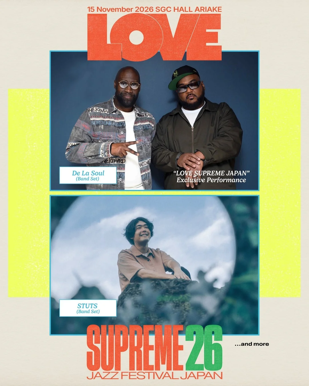 De La Soul (Band Set) & STUTS (Band Set) at LOVE SUPREME JAZZ FESTIVAL JAPAN 2026