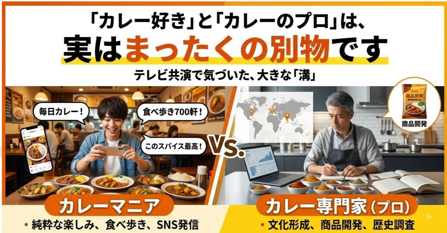 カレー好きとカレーのプロは別物