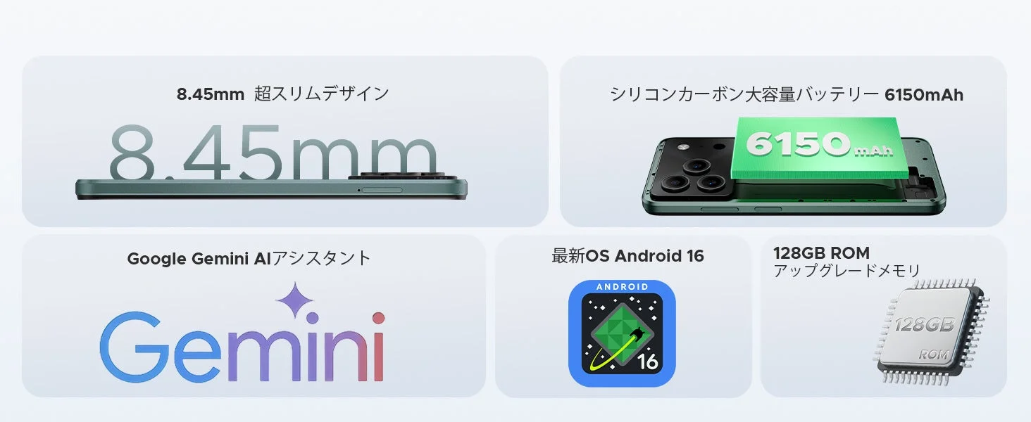 主要スペックまとめ