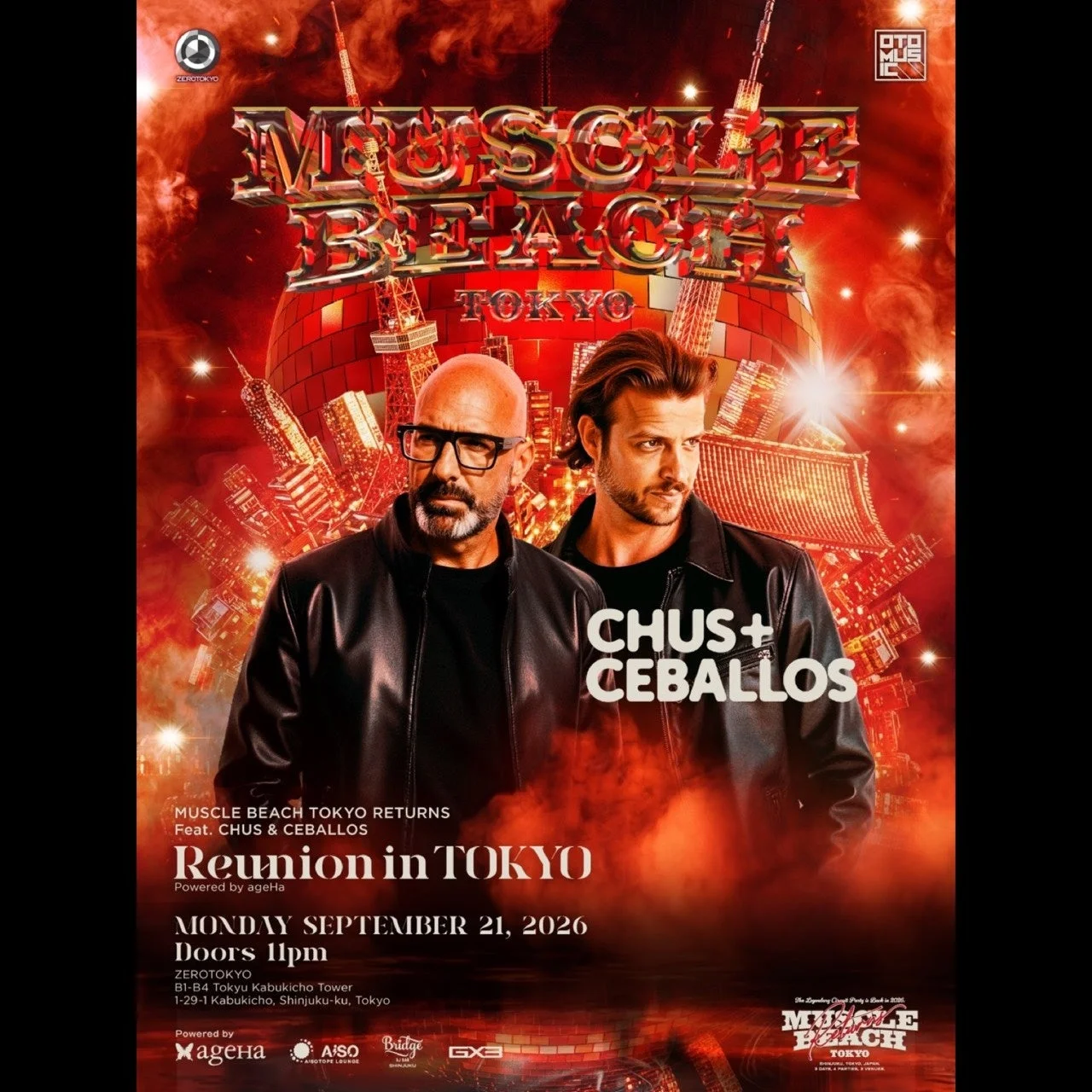 MUSCLE BEACH TOKYO RETURNSイベント告知