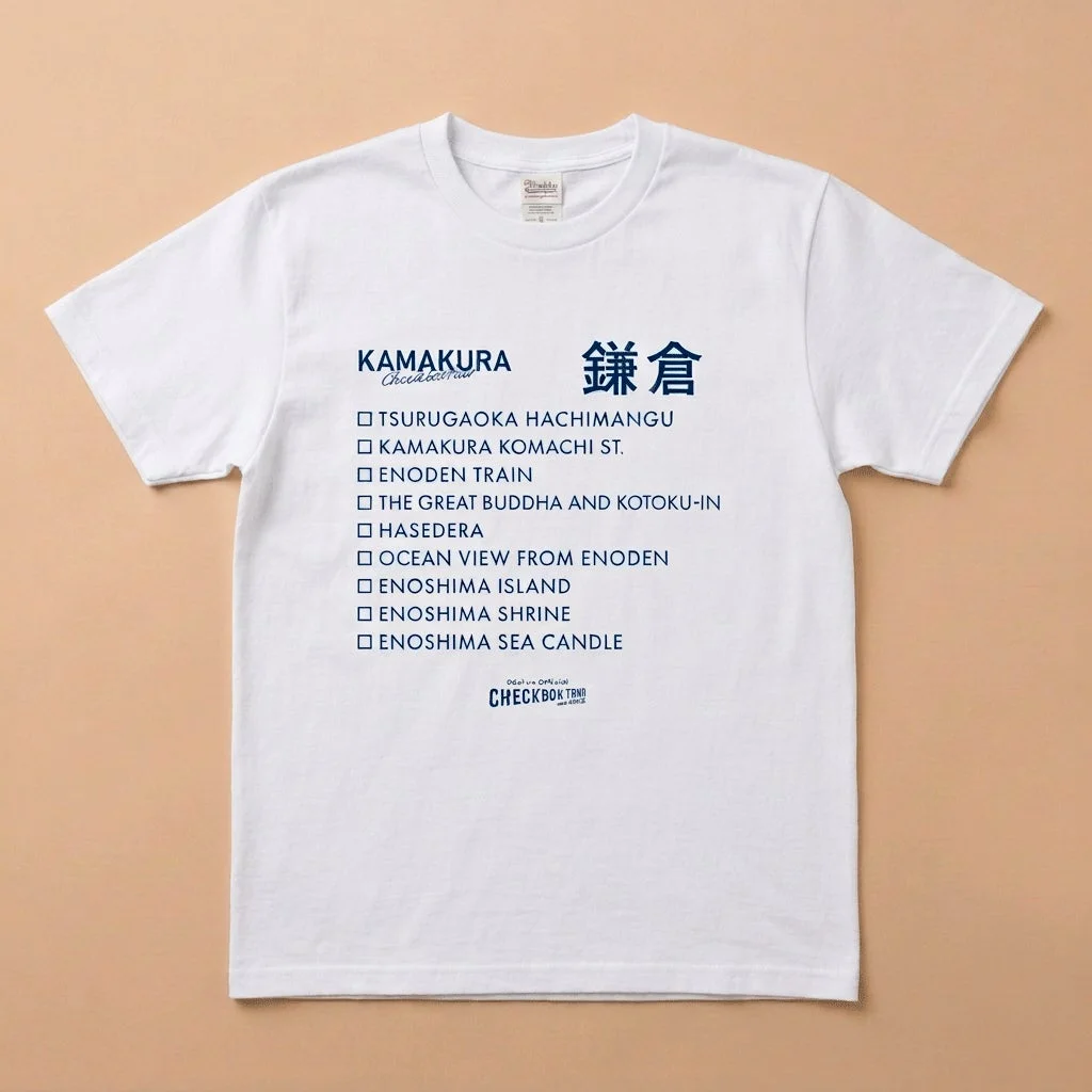 鎌倉コースのTシャツデザイン