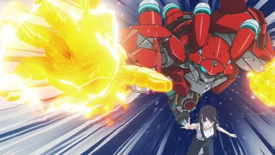 赤いロボットと少女