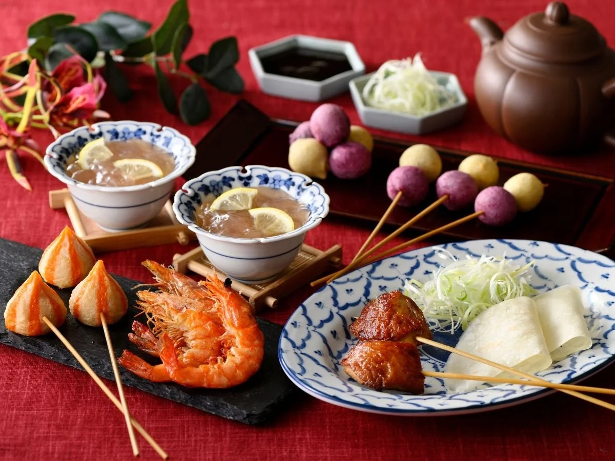 台湾料理の盛り合わせ