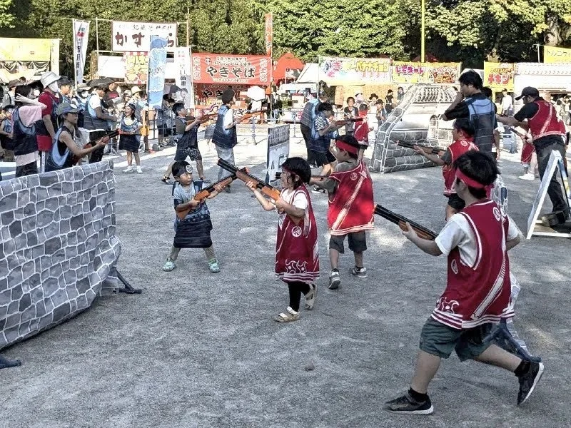 びしょぬれ覚悟!いざ出陣! 駿府城水合戦