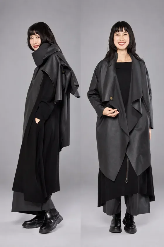 COAT STOLE / Ultrasuede(R) NU 縦に着ると東京、巻くと未来