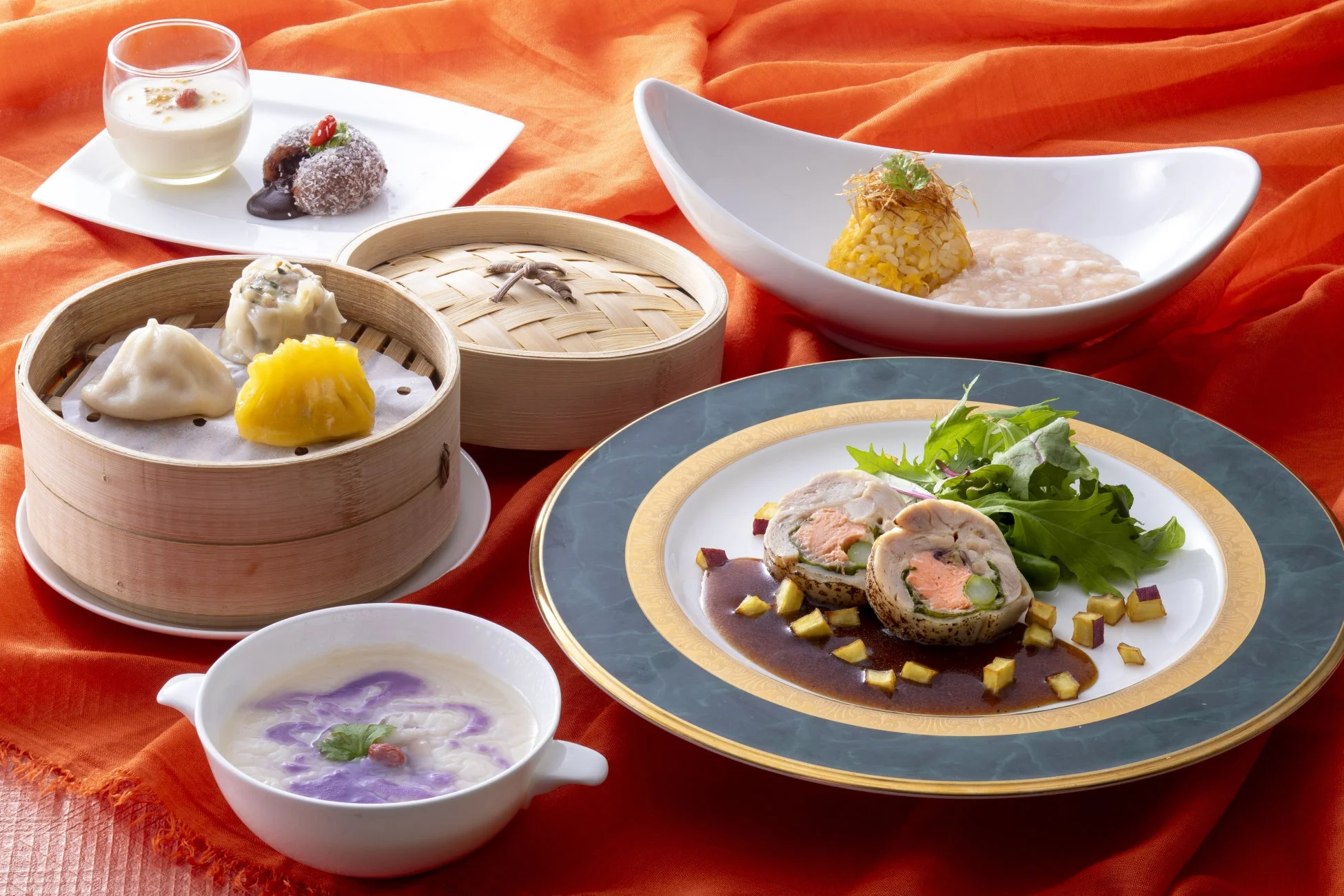 中国レストラン 聚景園のコース料理