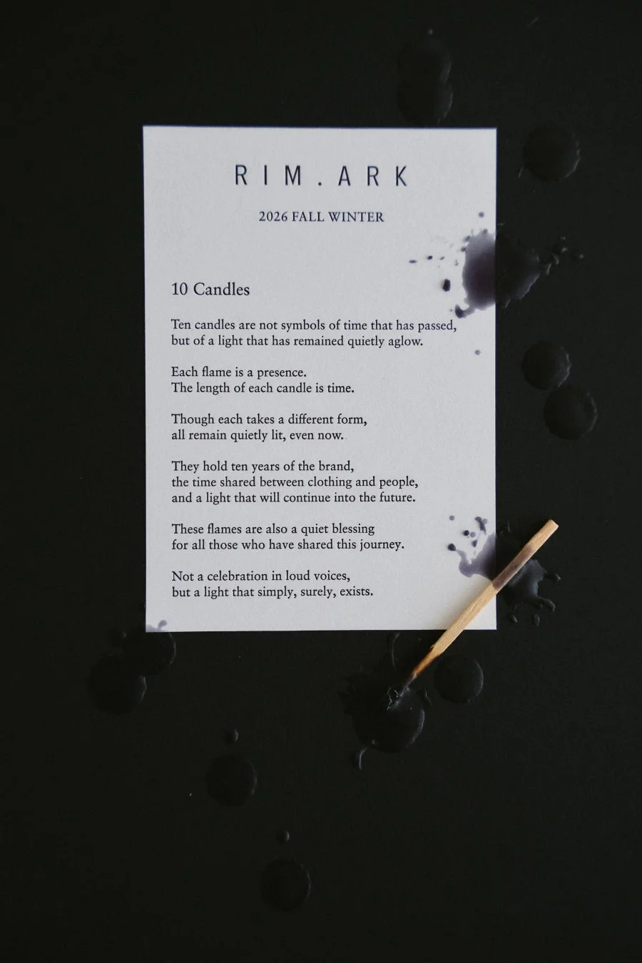 10 Candles Catalog Design Concept