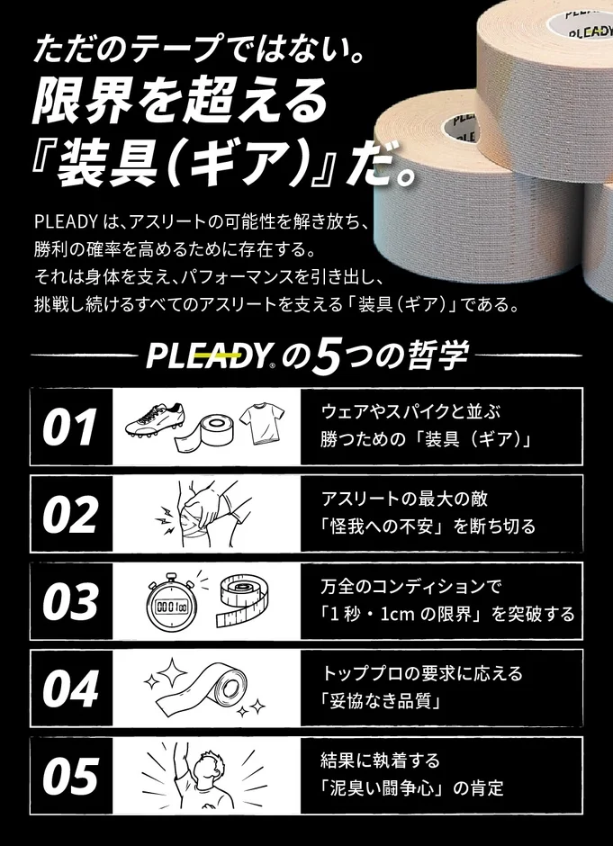 ただのテープではない。限界を超える『装具(ギア)』だ。