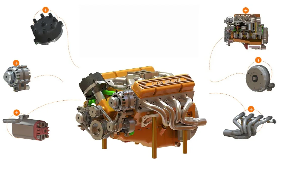 V8エンジンの構造