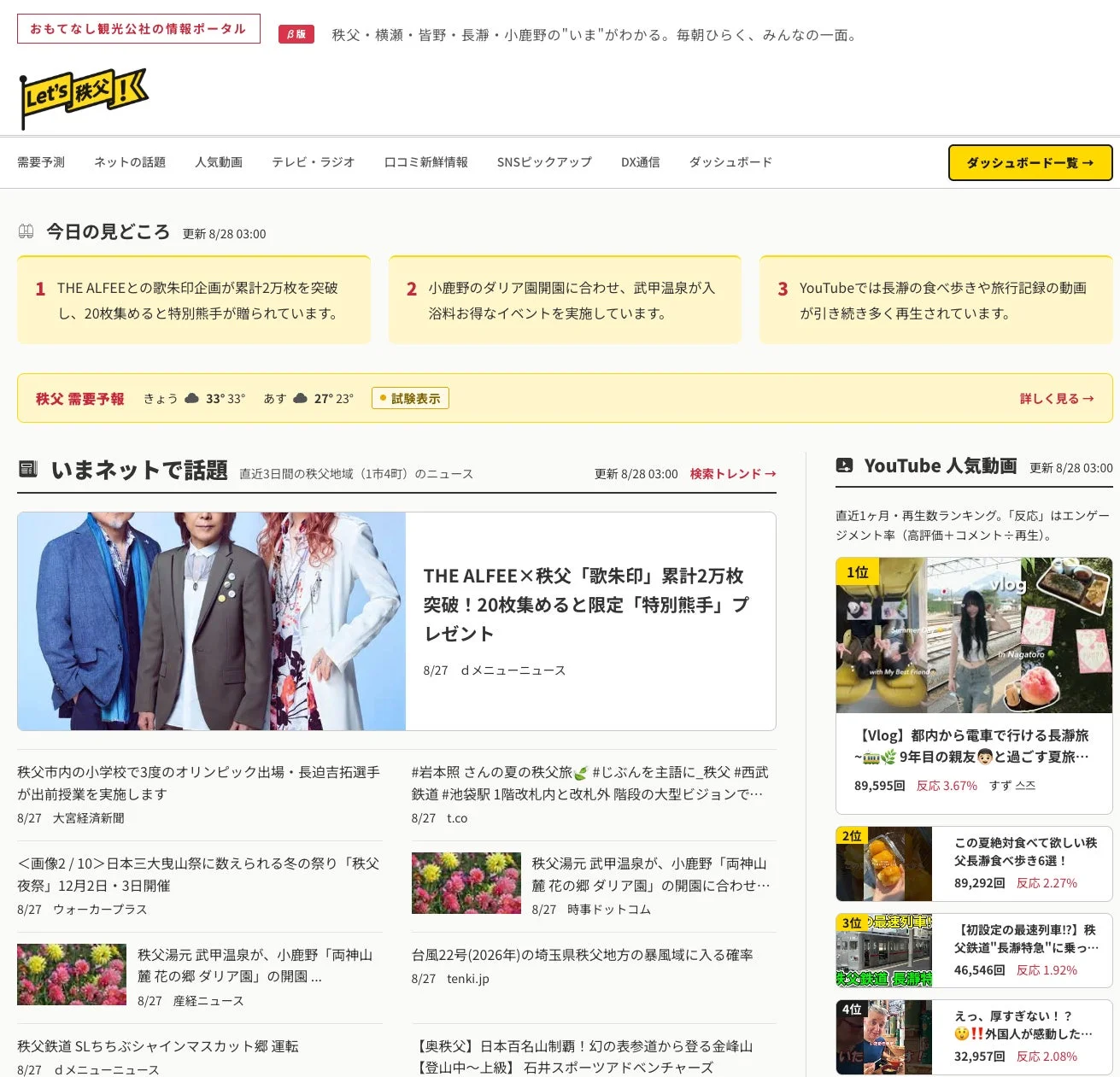 事業者向け情報ポータルサイトのイメージ
