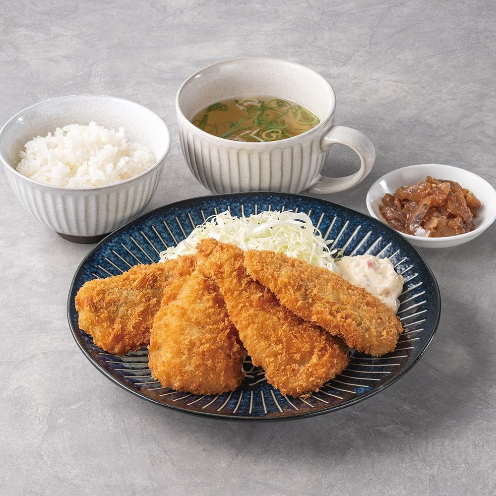 三陽食堂 アジフライ食べ放題定食