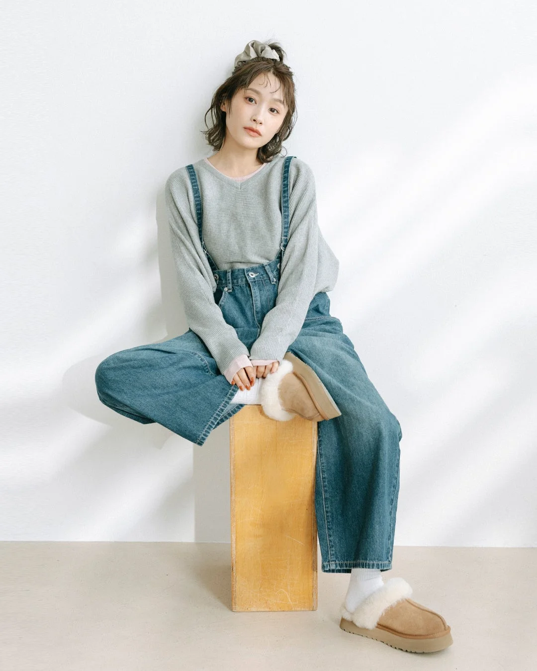 LOOK 01 ドルマンニットスタイル