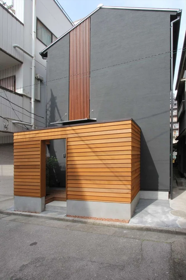 建築、住宅、モダン、木材、グレー、外観、デザイン、都市、日本家屋、狭小住宅